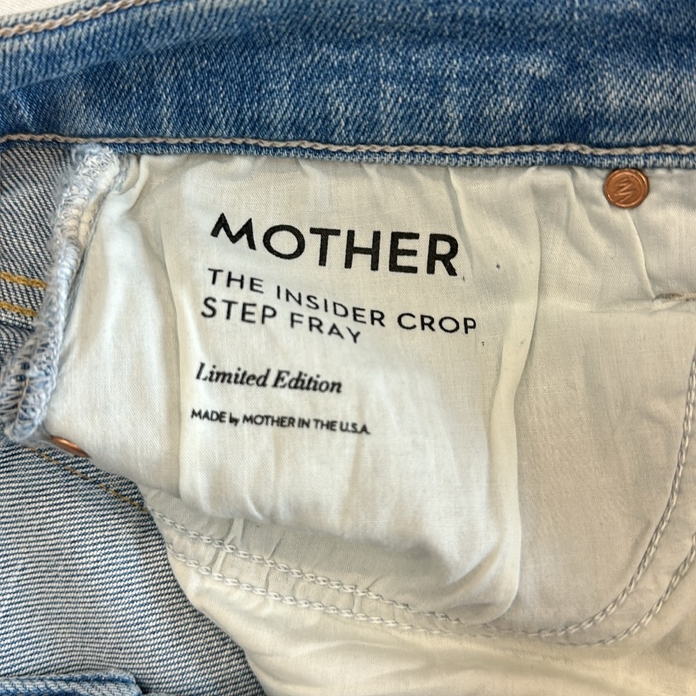 MOTHER Light Blue Ankle & Cropped Jeans - Picture 4 of 4